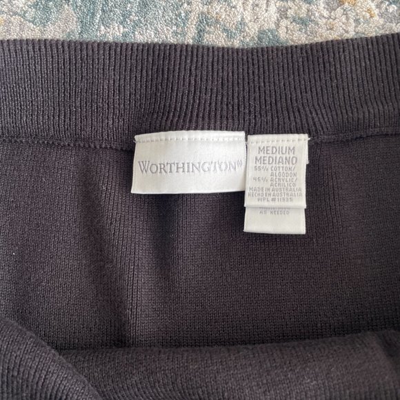 Vintage black high waist knitted maxi pencil skirt - Picture 10 of 10